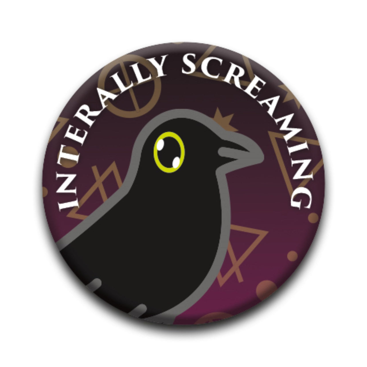 Plague Doctor - Internally Screaming Round Pinback Button (1.25") – 12 PC PPK ($0.60 each)