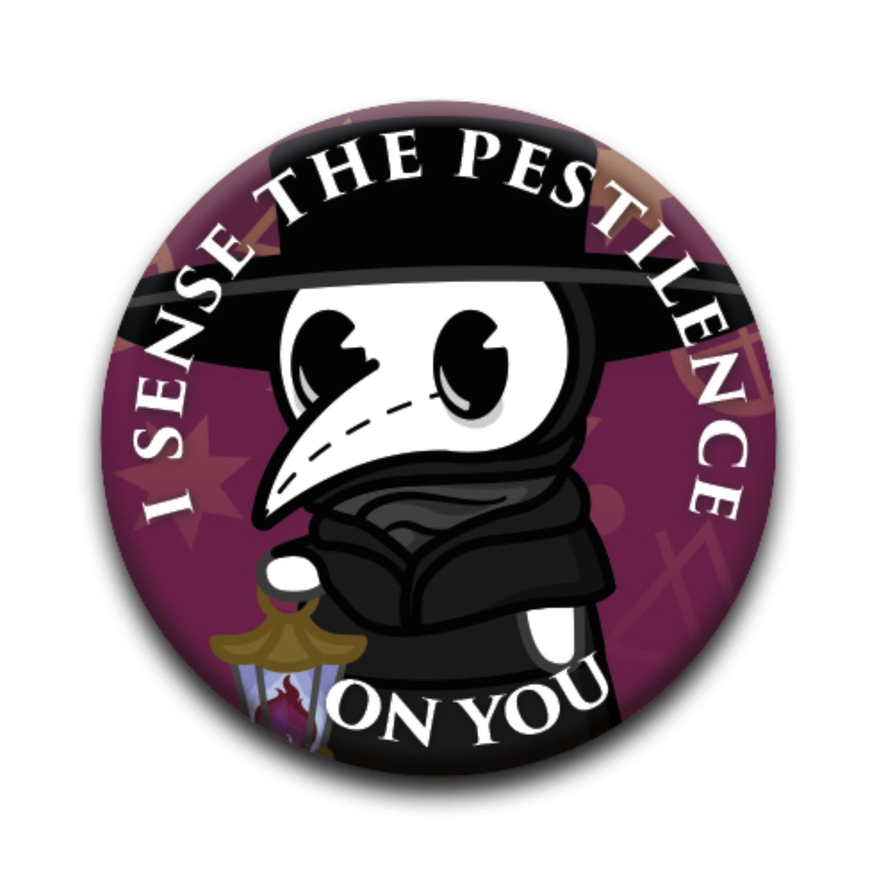 Plague Doctor - Pestilence Round Pinback Button (1.25") – 12 PC PPK ($0.60 each)