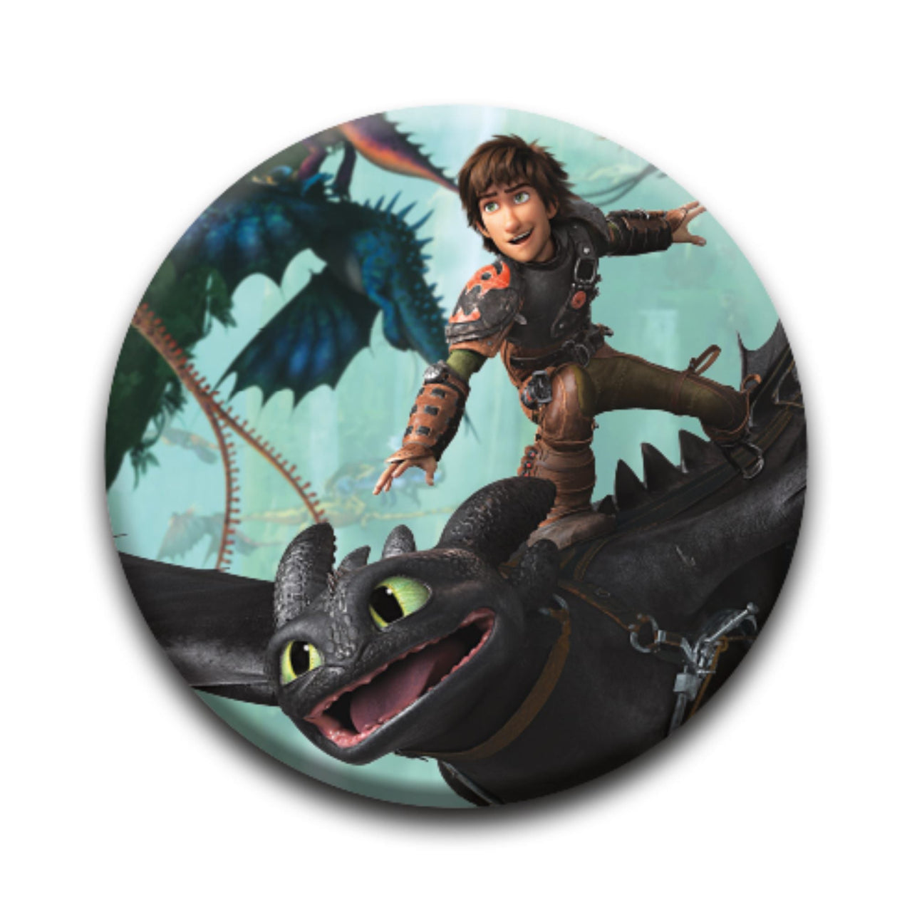 How to Train Your Dragon - Dragon Master Round Pinback Button (1.25") – 12 PC PPK ($0.60 each)