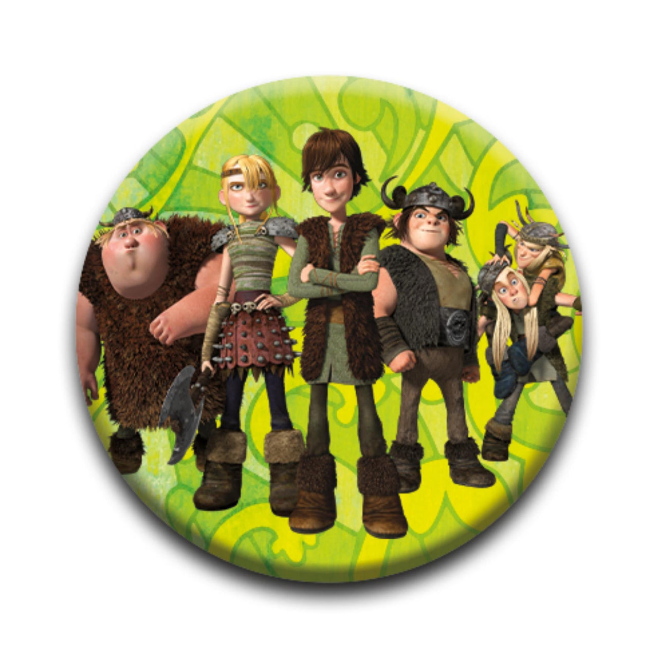 How to Train Your Dragon - Viking Approved Round Pinback Button (1.25") – 12 PC PPK ($0.60 each)