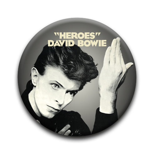 David Bowie - Heroes Round Pinback Button (1.25") – 6 PC PPK