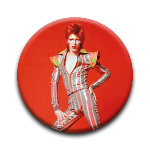 David Bowie - Stare Round Pinback Button (1.25") – 6 PC PPK