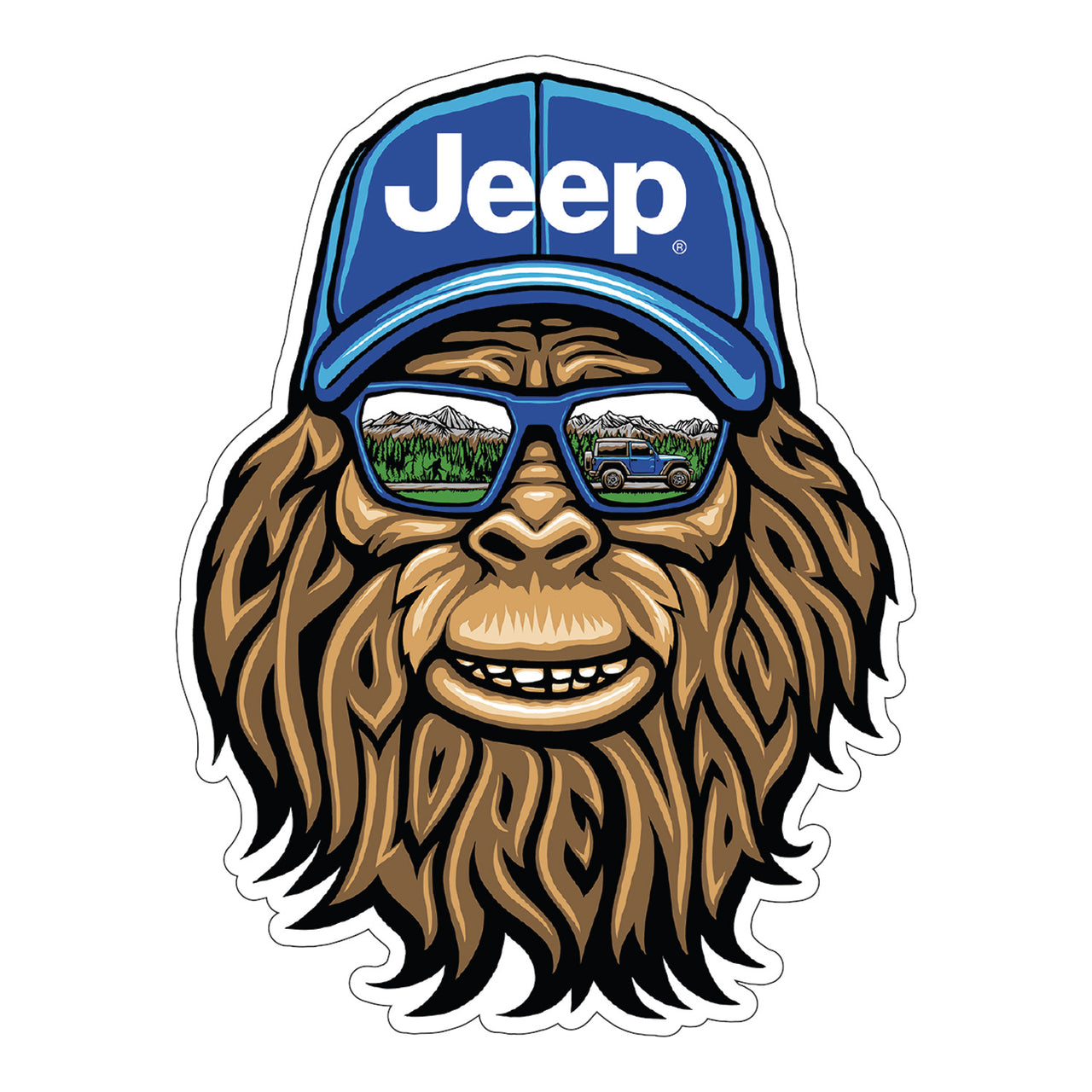 Jeep Sasquatch Explore Sticker - 25 PC PPK - $2.00 each