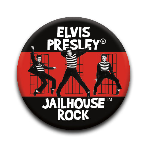 Elvis Presley - Jailhouse Round Pinback Button (1.25") – 6 PC PPK