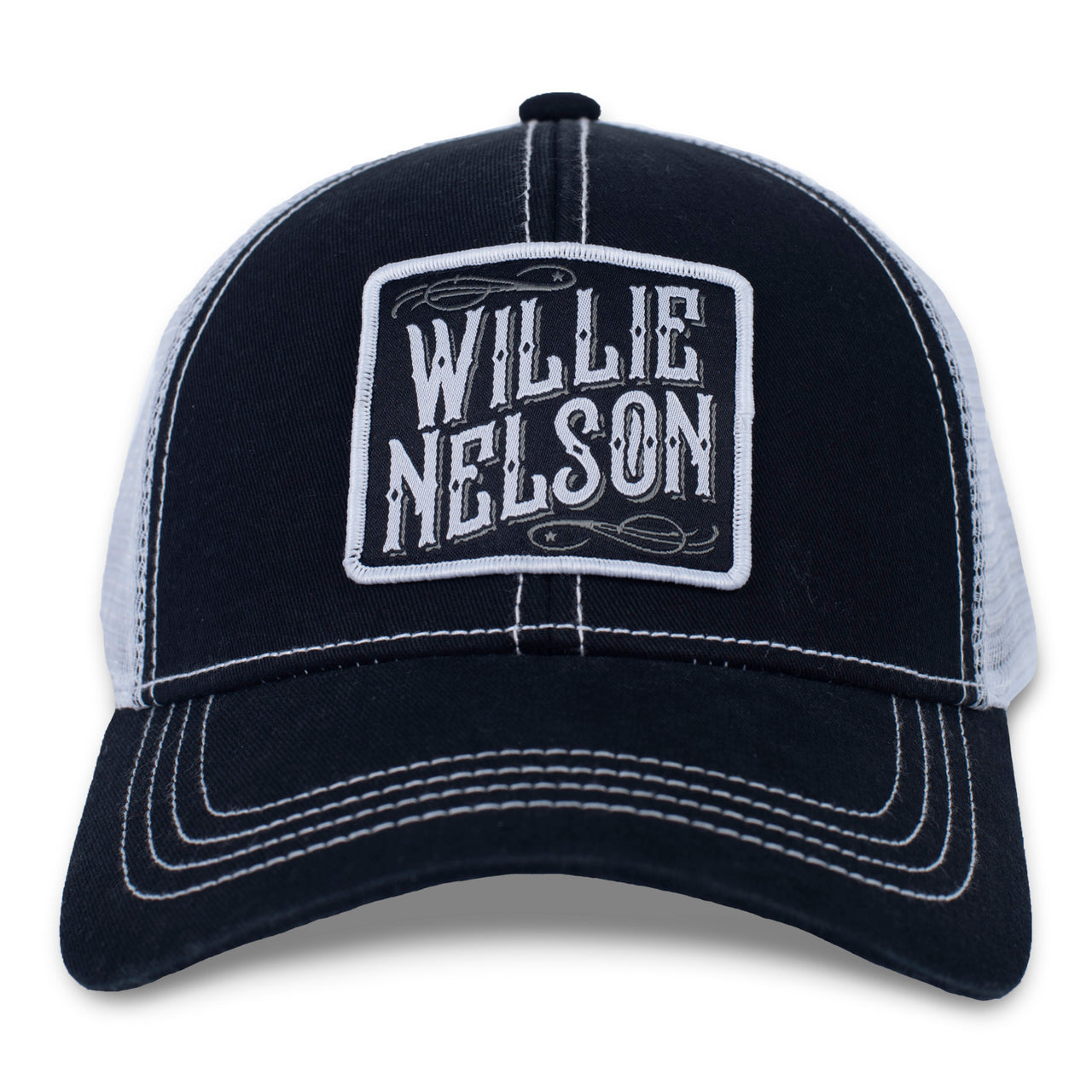 Wille Nelson Black Patch Hat
