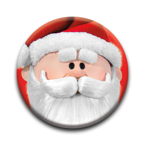 Rudolph - Santa Round Pinback Button (1.25") – 6 PC PPK