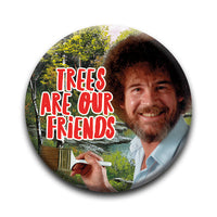 Thumbnail for Bob Ross - Tree Friends Round Pinback Button (1.25
