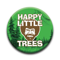 Thumbnail for Bob Ross - Happy Trees Round Pinback Button (1.25