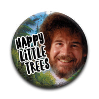 Thumbnail for Bob Ross - Happy Trees 2 Round Pinback Button (1.25
