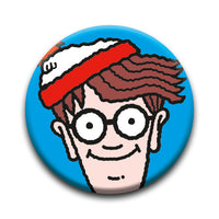Thumbnail for Where's Waldo? - Face Round Pinback Button (1.25