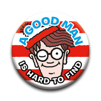 Thumbnail for Where's Waldo? - Good Man Round Pinback Button (1.25