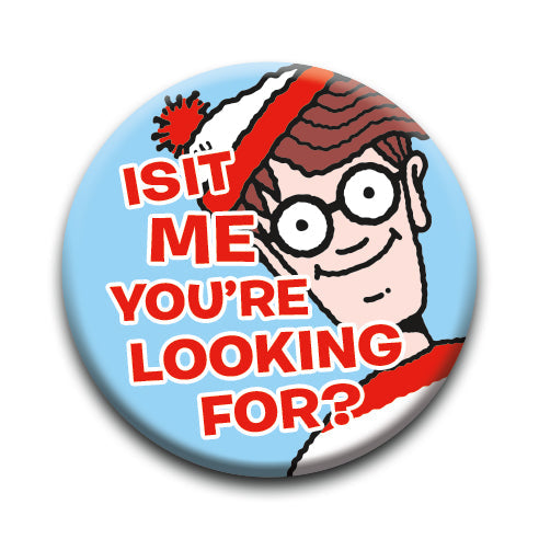 Where's Waldo? - Looking Round Pinback Button (1.25") – 6 PC PPK