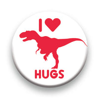 Thumbnail for Dinosaurs - I Heart Dino Hugs Round Pinback Button (1.25