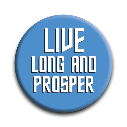 Star Trek - Spock Quote Round Pinback Button (1.25") – 6 PC PPK