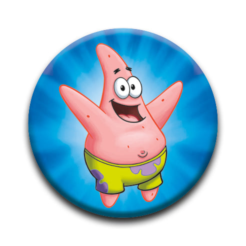 SpongeBob SquarePants - Patrick Round Pinback Button (1.25") – 6 PC PPK