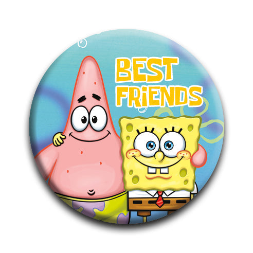 SpongeBob SquarePants - Best Friends Round Pinback Button (1.25") – 6 PC PPK