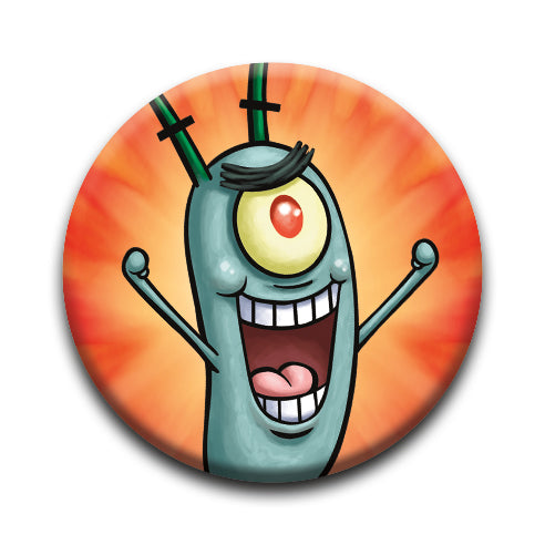 SpongeBob SquarePants - Plankton Round Pinback Button (1.25") – 6 PC PPK