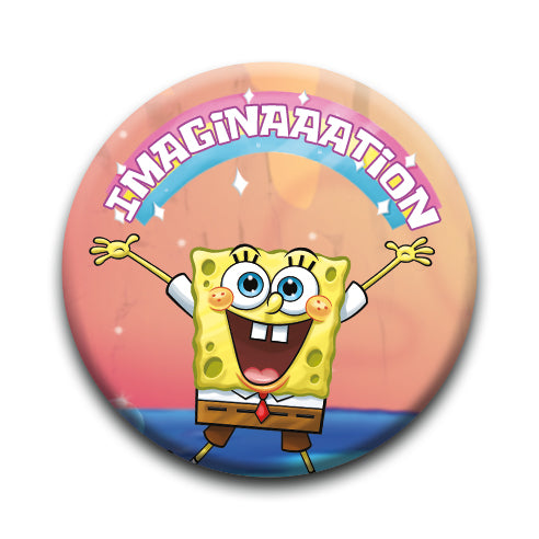 SpongeBob SquarePants - Imagination Round Pinback Button (1.25") – 6 PC PPK