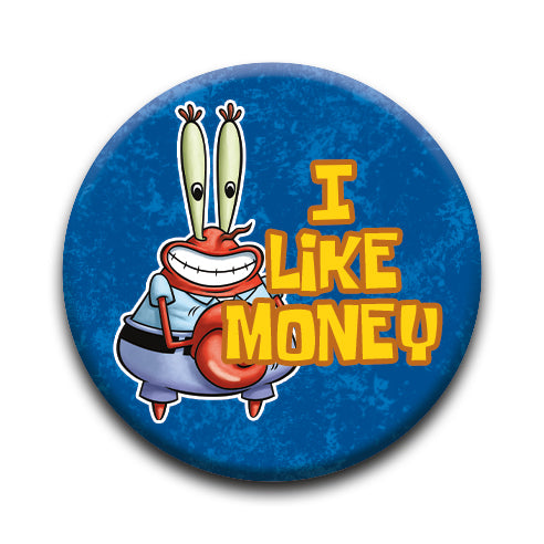 SpongeBob SquarePants - Money Round Pinback Button (1.25") – 6 PC PPK
