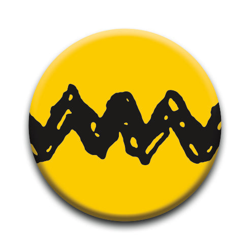 Peanuts - Charlie Brown Shirt Round Pinback Button (1.25") – 6 PC PPK