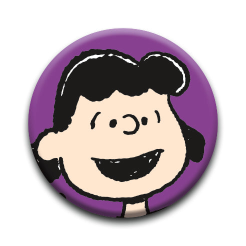 Peanuts - Lucy Face Round Pinback Button (1.25") – 6 PC PPK