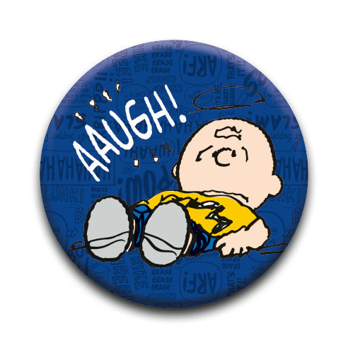 Peanuts - AAUGH Round Pinback Button (1.25") – 6 PC PPK
