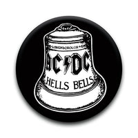Thumbnail for AC/DC - Hells Bells BW Round Pinback Button (1.25