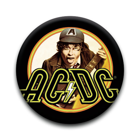 AC/DC - High Voltage Frame Round Pinback Button (1.25") – 6 PC PPK