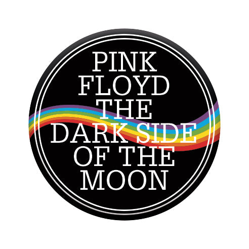 Pink Floyd - Dark Side Text Round Pinback Button (1.25") – 6 PC PPK