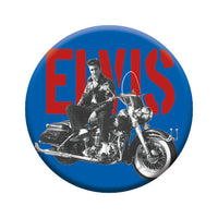 Thumbnail for Elvis Presley - Motorcycle Round Pinback Button (1.25