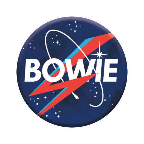 David Bowie - Stars Round Pinback Button (1.25") – 6 PC PPK
