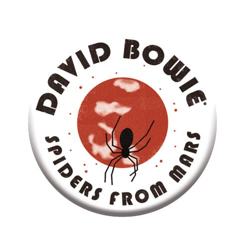 David Bowie - Spiders Logo Round Pinback Button (1.25") – 6 PC PPK