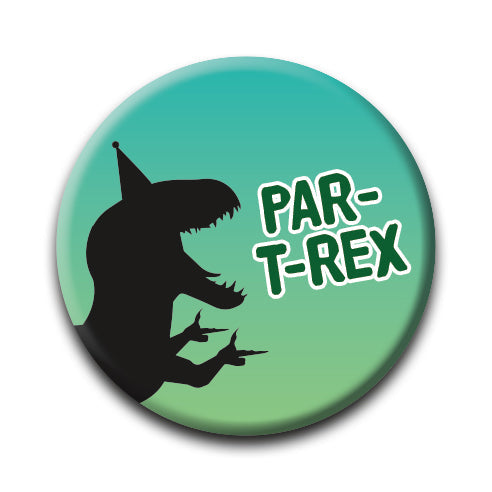 Dinosaurs - Par-T-Rex Round Pinback Button (1.25") – 6 PC PPK