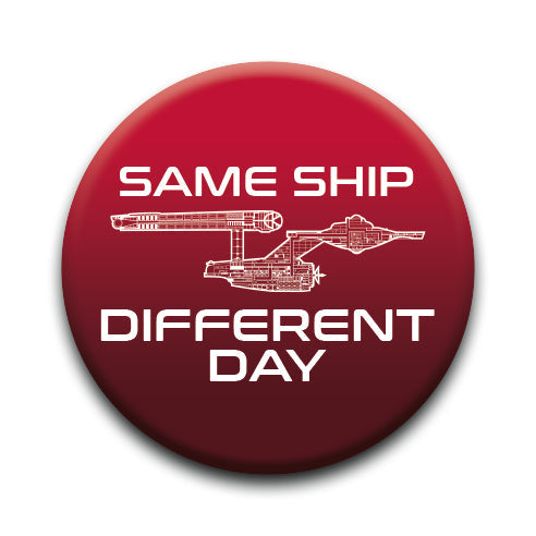 Star Trek - Same Ship Round Pinback Button (1.25") – 6 PC PPK