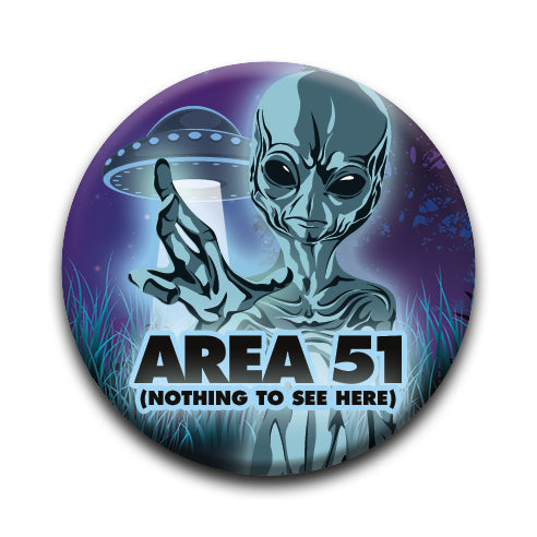 Aliens - Area 51 Round Pinback Button (1.25") – 6 PC PPK
