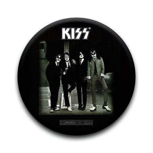 KISS - Dressed To Kill Round Pinback Button (1.25") – 6 PC PPK