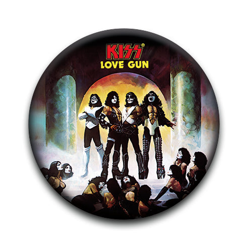 KISS - Love Gun Round Pinback Button (1.25") – 6 PC PPK