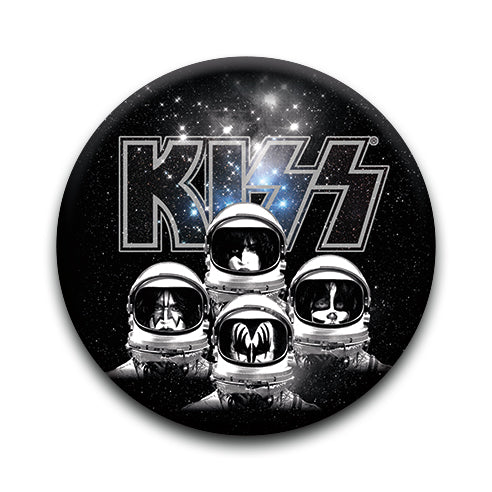 KISS - Space Round Pinback Button (1.25") – 6 PC PPK