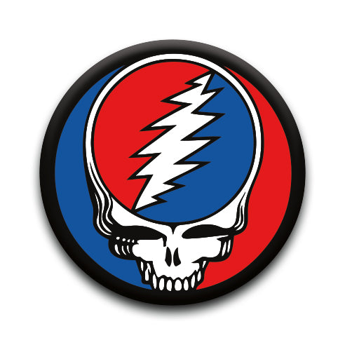 Grateful Dead - Logo Round Pinback Button (1.25") – 6 PC PPK