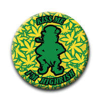 Thumbnail for Weed - Highrish Round Pinback Button (1.25