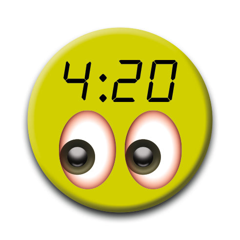 Weed - 420 Round Pinback Button (1.25") – 6 PC PPK