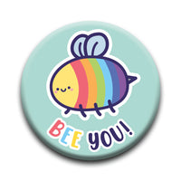 Thumbnail for Pride Bee You Round Pinback Button (1.25