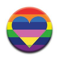 Thumbnail for Pride - Heart Round Pinback Button (1.25