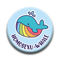 Thumbnail for Pride - Whale Round Pinback Button (1.25