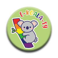 Thumbnail for Pride - Koala Round Pinback Button (1.25