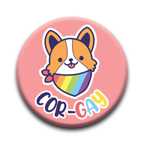 Pride - Cor-Gay Round Pinback Button (1.25") – 6 PC PPK