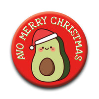 Thumbnail for Christmas - Avocado Round Pinback Button (1.25