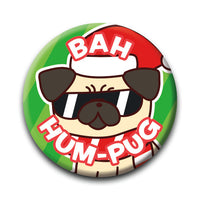 Thumbnail for Christmas - Hum - Pug Round Pinback Button (1.25