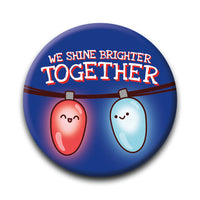 Thumbnail for Christmas - Shine Bright Round Pinback Button (1.25