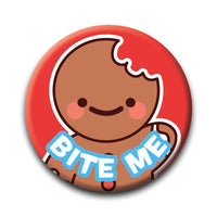 Thumbnail for Christmas - Bite Me Round Pinback Button (1.25